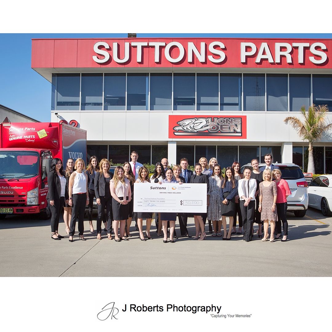 Sydney Corporate PR Photography Suttons Motors Charity Initiative for the Fred Hollows Foundation